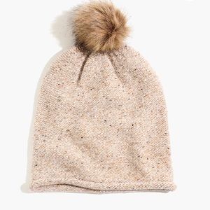 MADEWELL Faux-Fur POM-POM BEANIE